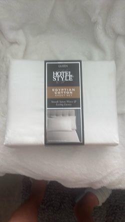Queen cotton Egyptian sheet set