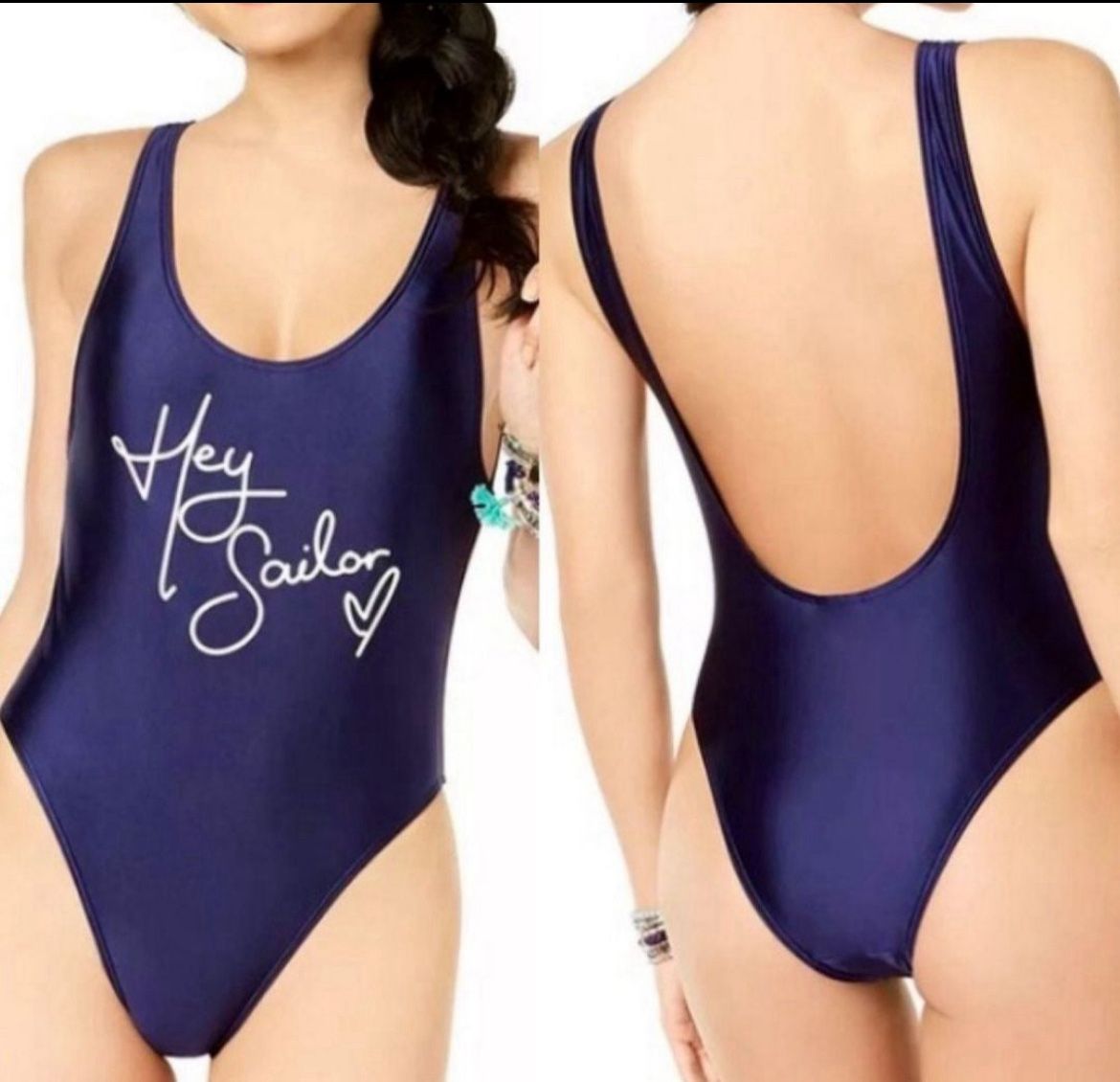 Minkpibk Blue One Piece Swimsuit