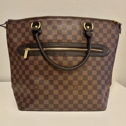 Louis Vuitton Damier Ebene Tote Bag Brown