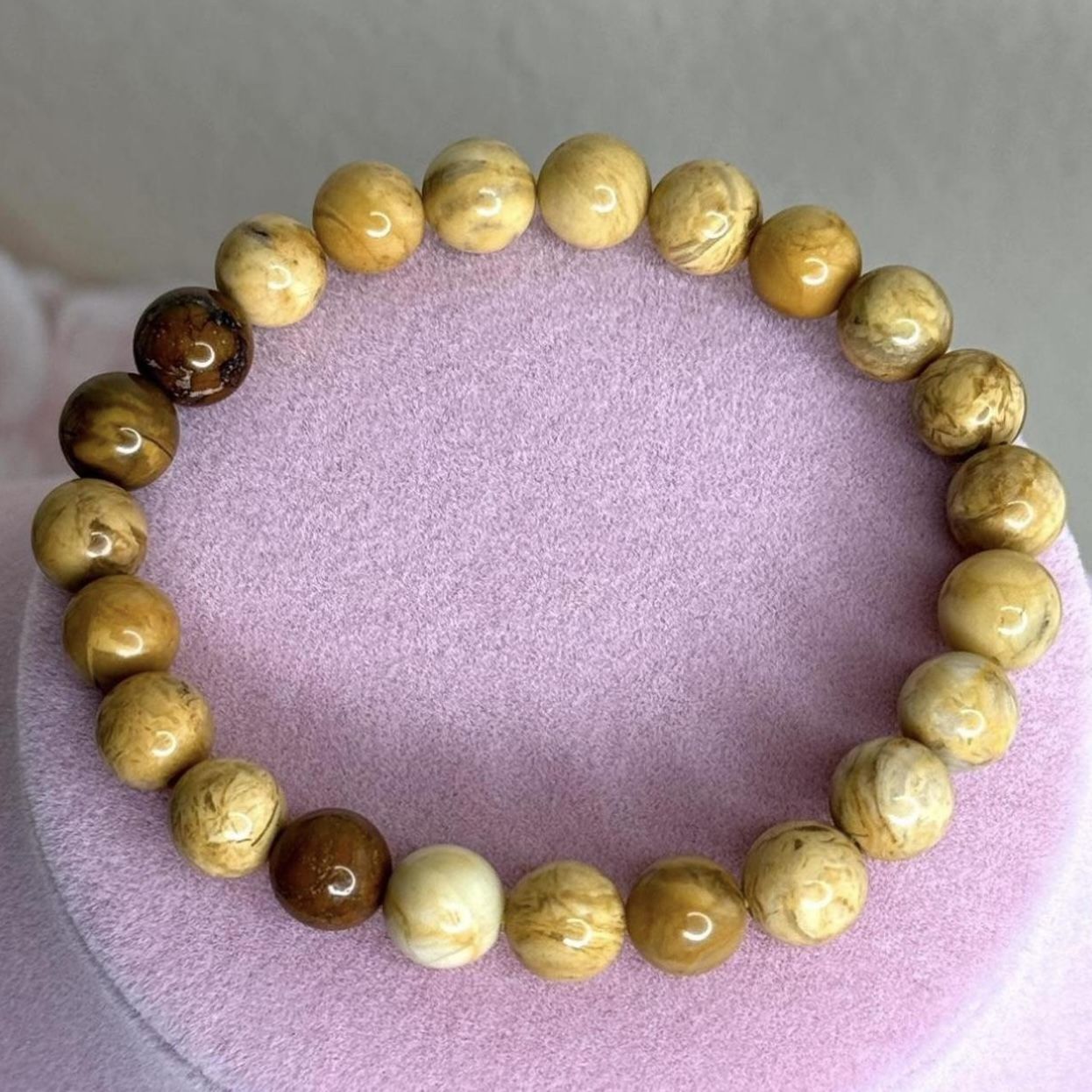 8mm Yellow Jasper Bracelet