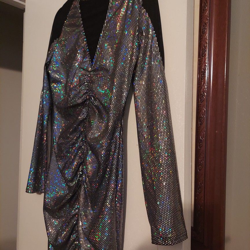 Black and Silver Party Dress