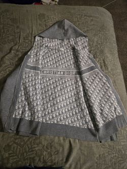 Dior reversible hoodie cardigan