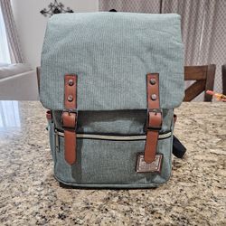 Green Canvas Backpack