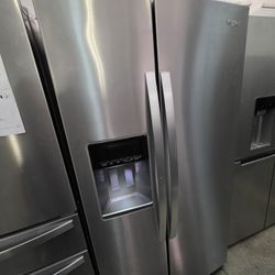 Whirlpool Side By Side Stainless Steel Refrigerator 