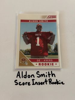 Aldon Smith San Francisco 49ers All-Pro DE Score Short Print Insert Rookie Card.