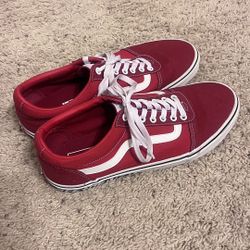 Red Off The Wall Vans