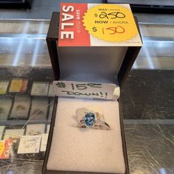 Blue Stone Ring Size 8