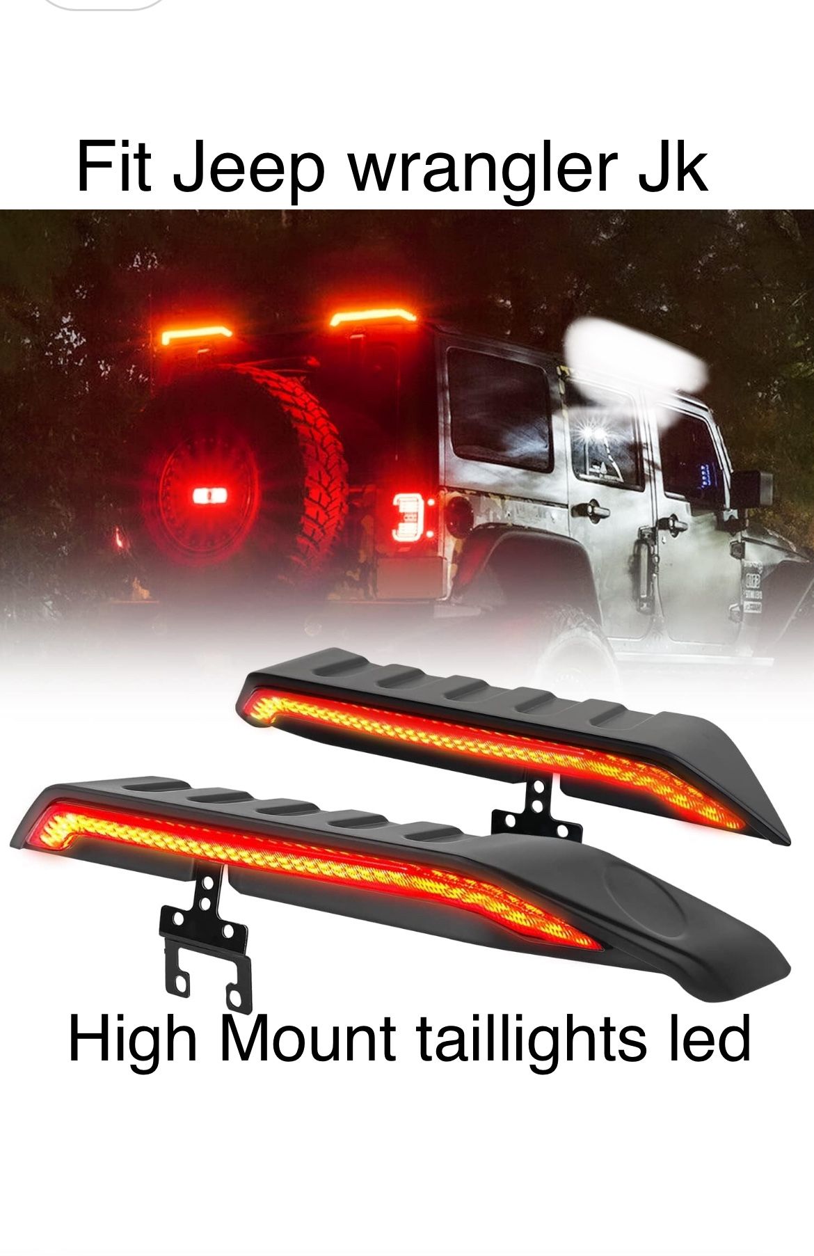 High Mount Led Taillights Fit Jeep Wrangler JK