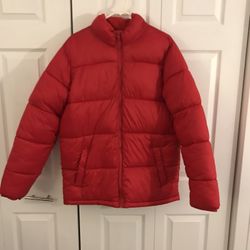 Old Navy  Red Puffer Jacket