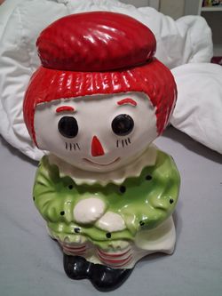 Raggedy ann cookie jar