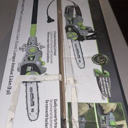Oregon Doble Guard EARTHWISE 10 Inch Convertible Pole Saw 2in1 New Open Box