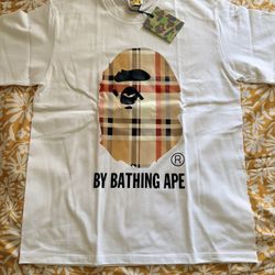  BAPE x Burberry T-Shirt | M | White | 
