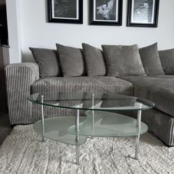 Two-Tier Glass Coffee Table
