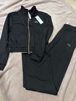 Alo Yoga Black Track Suit Set