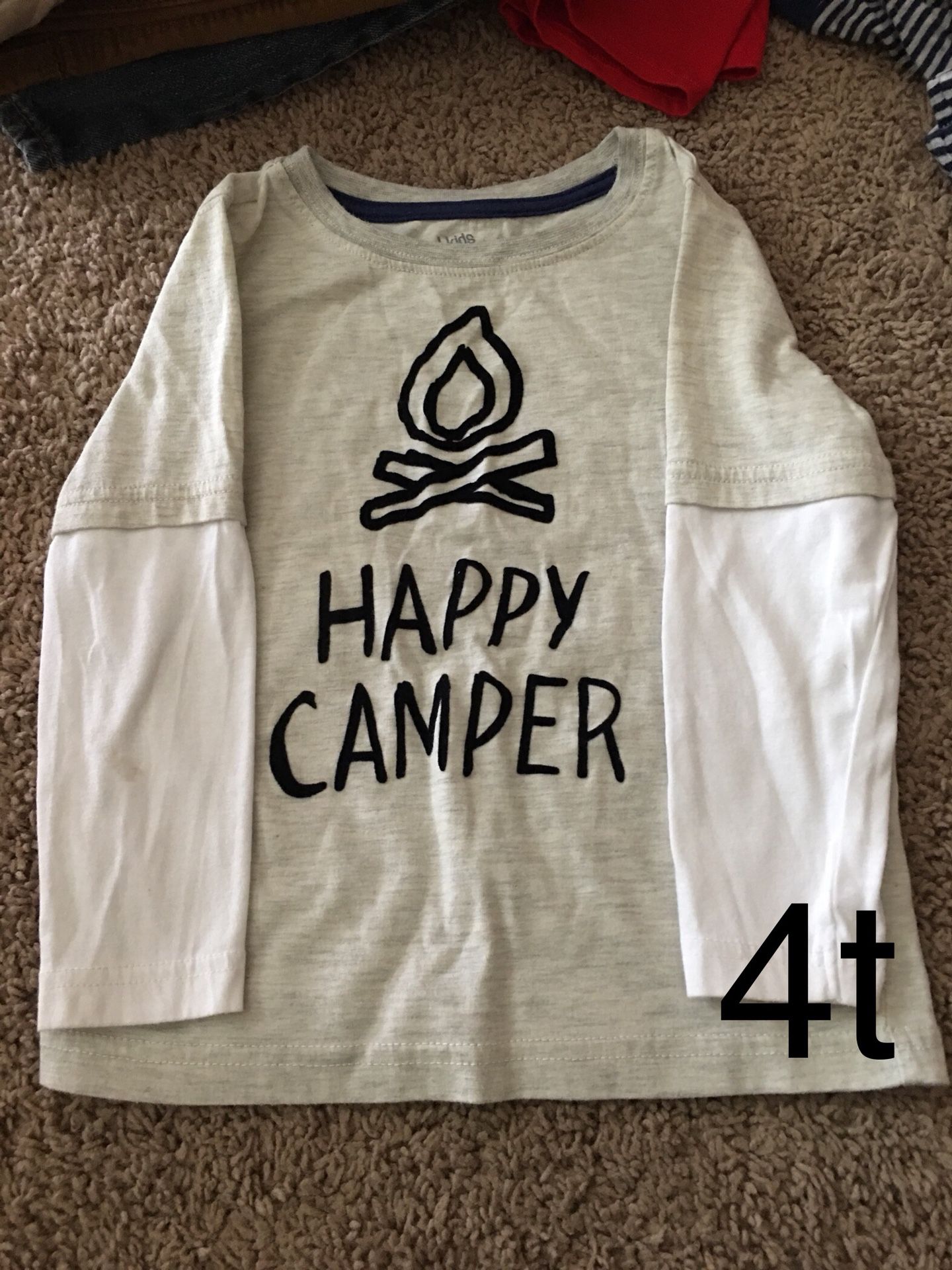Happy camper long sleeve 4t