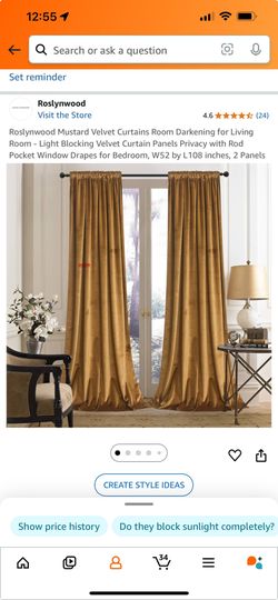 Curtains 52W x 108L | New