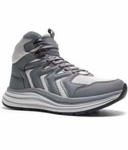 Men's Orthopedic Mid Trekking Hiking Boots: Comfortable Plantar Fasciitis Ankle Support Work Walking Running Shoes, Orthotic Cushion Sport Gym Cross T