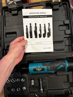 Yunxi Cordless Ratchet Wrench Set with Case