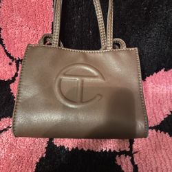 Authentic Chocolate Small Telfar Bag  Used