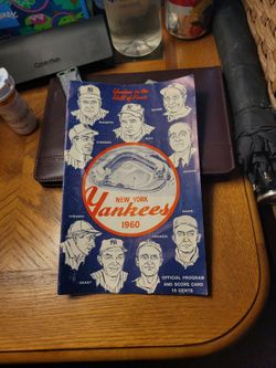 NY Yankees 1960 program and scorecard