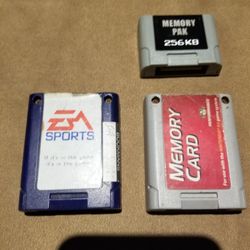 Nintendo 64 Memory Cards 5.00 Each