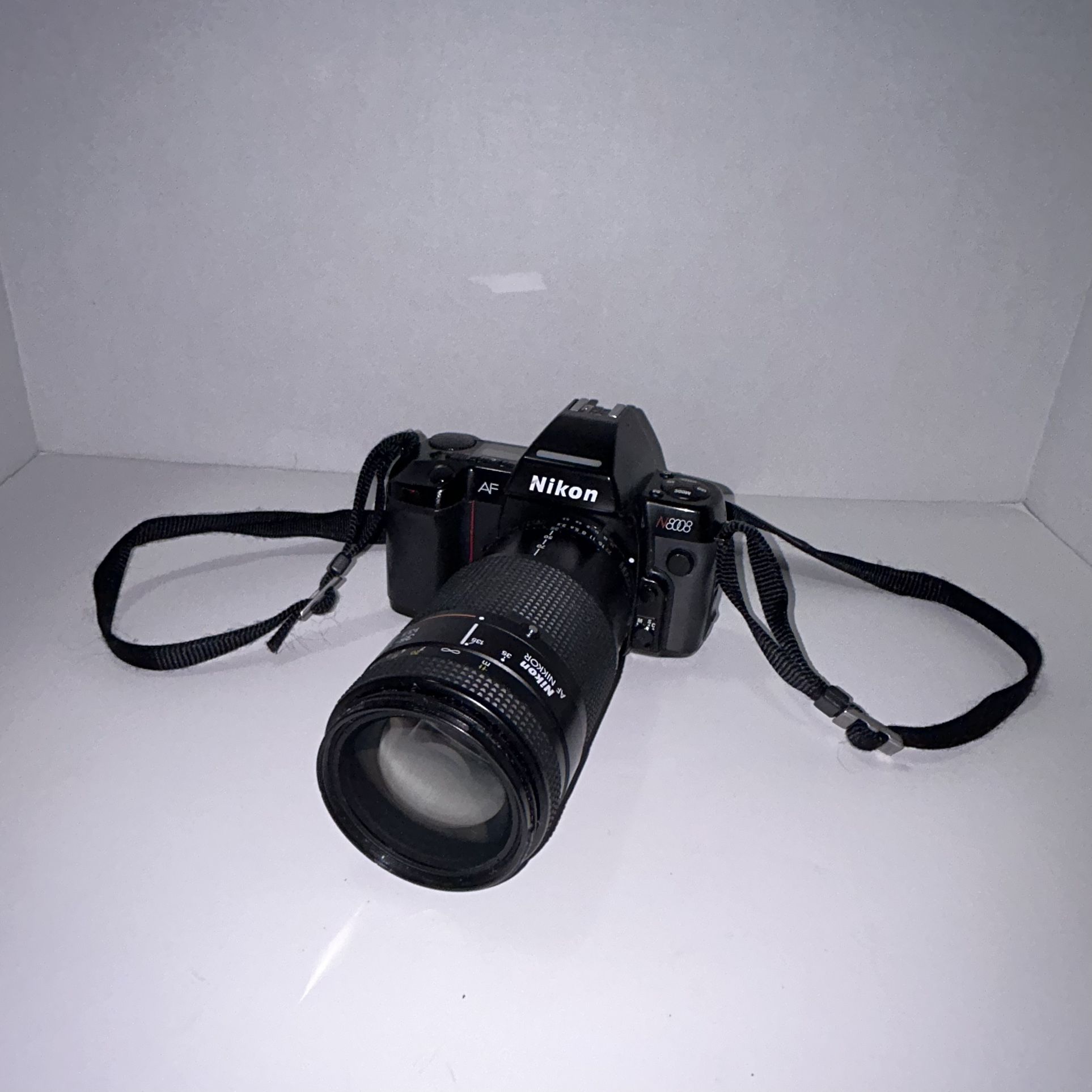 Nikon N8008 35mm Film Camera with Strap And Nikon AF Nikkor Lens