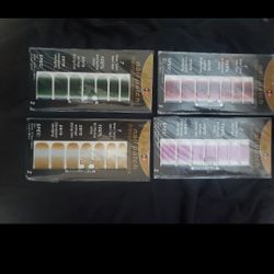 French Glitter Manicure 