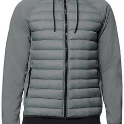 32 Degrees Heat Mixed Media Men Puffer Jacket 