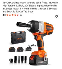 Vevor Brushless Impact Wrench
