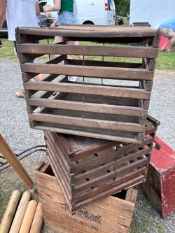 Vintage Wood Egg Carriers - Farm Decor