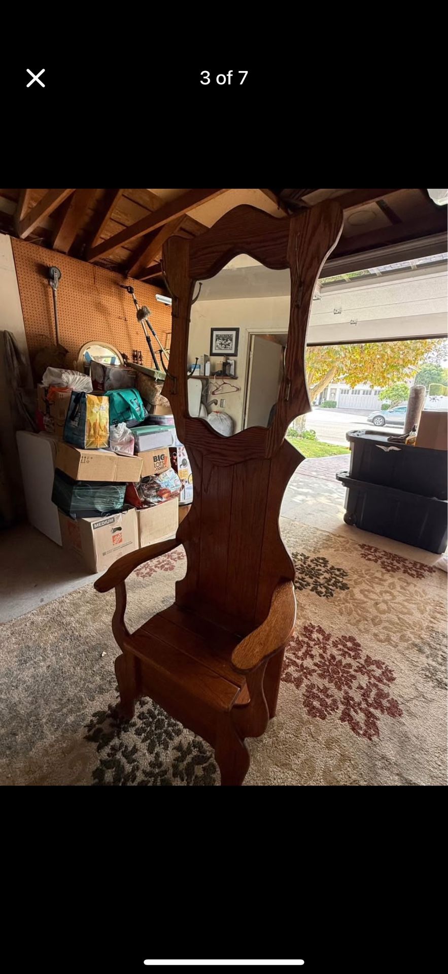 Setting Hall Tree Mirror