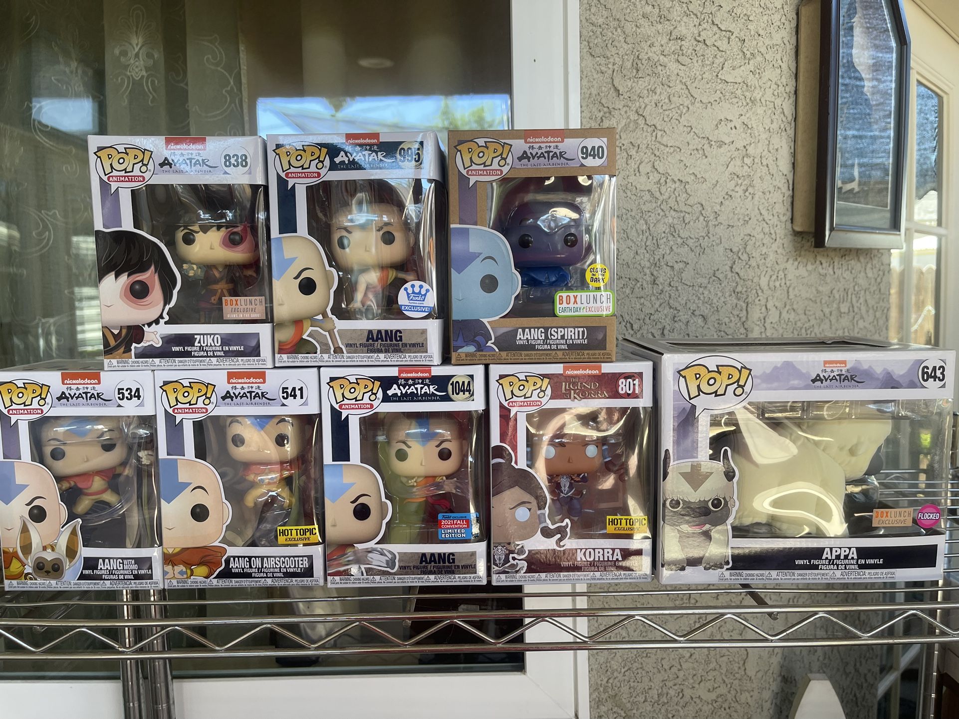 Avatar The Las Air Bender Funko Pops