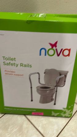 Toilet safety rails