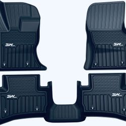 3W Floor Mats for Velar F-Pace 2017–2026 1st 2nd Row Black TPE Liners 