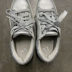 Local shop silver sneakers