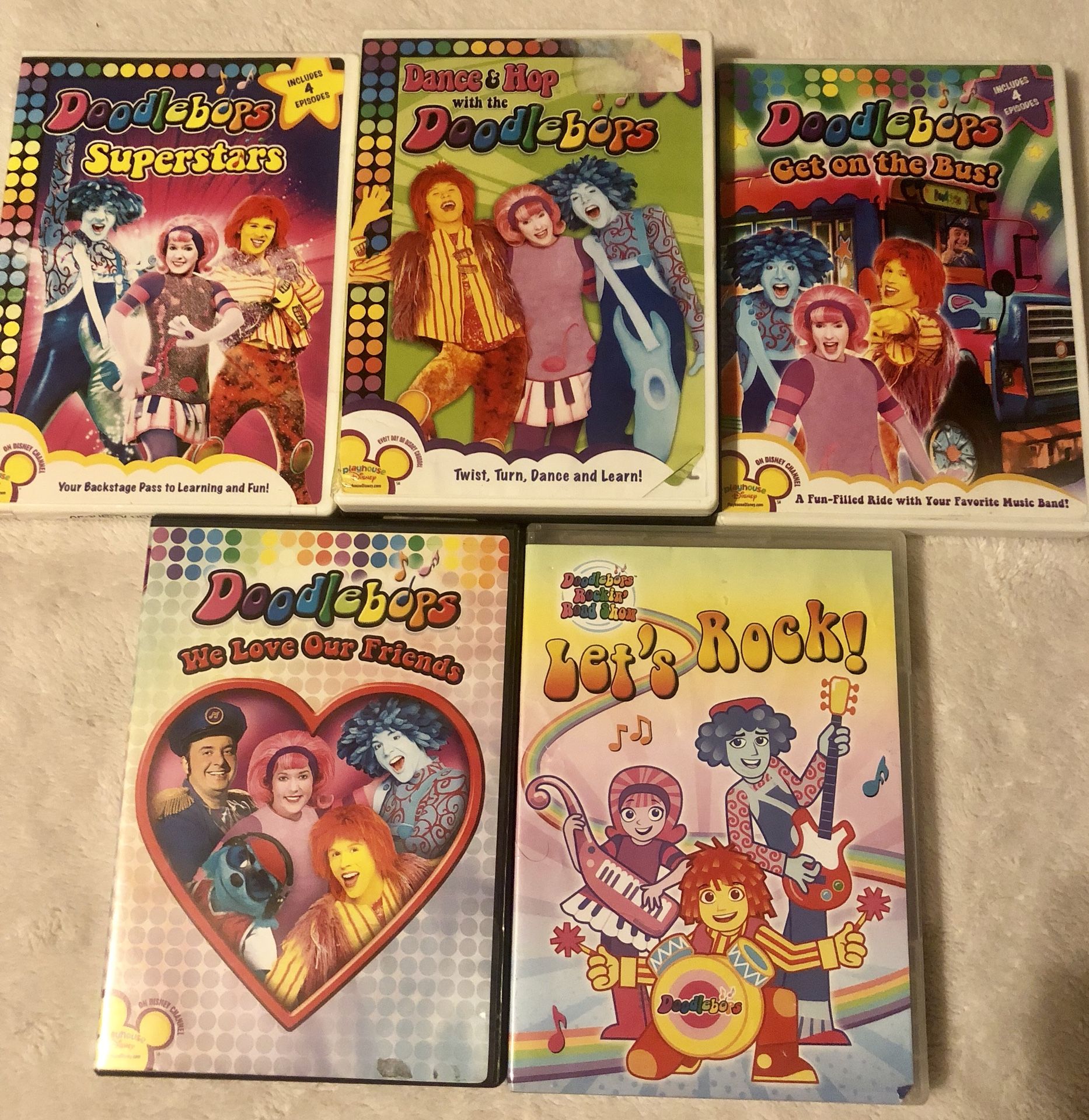 Lot of Doodlebops DVD’s toddler/ child music movies