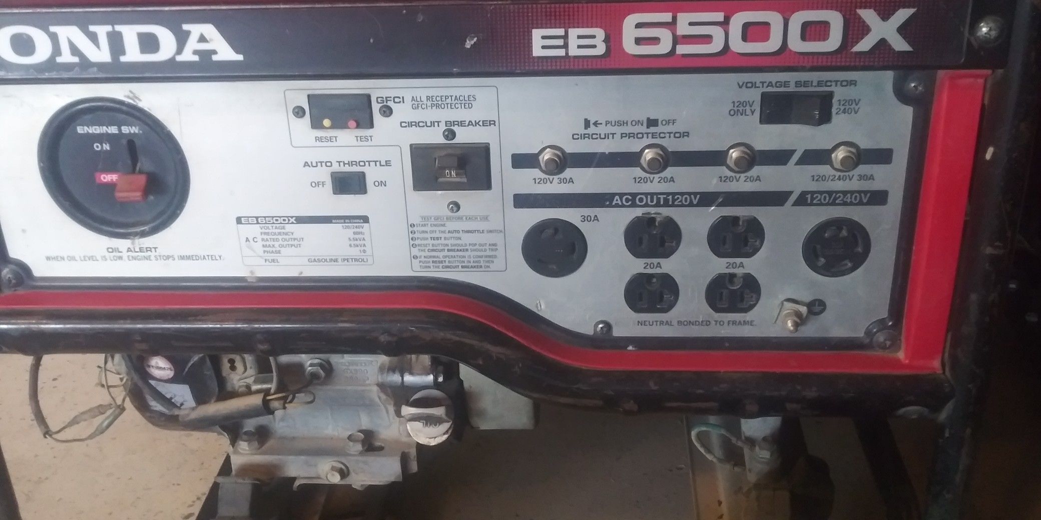 Honda EB6500x Generator for Sale in Phoenix, AZ OfferUp