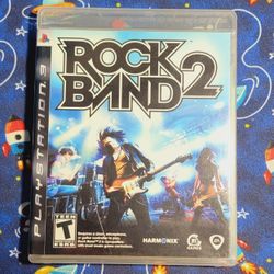 Rock Band 2 Sony Playstation 3 PS3 CIB Complete Game Disc Case Artwork Manual Included