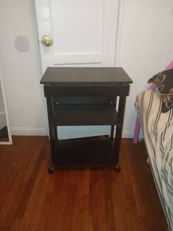 Small Rolling Computer Desk on Wheels