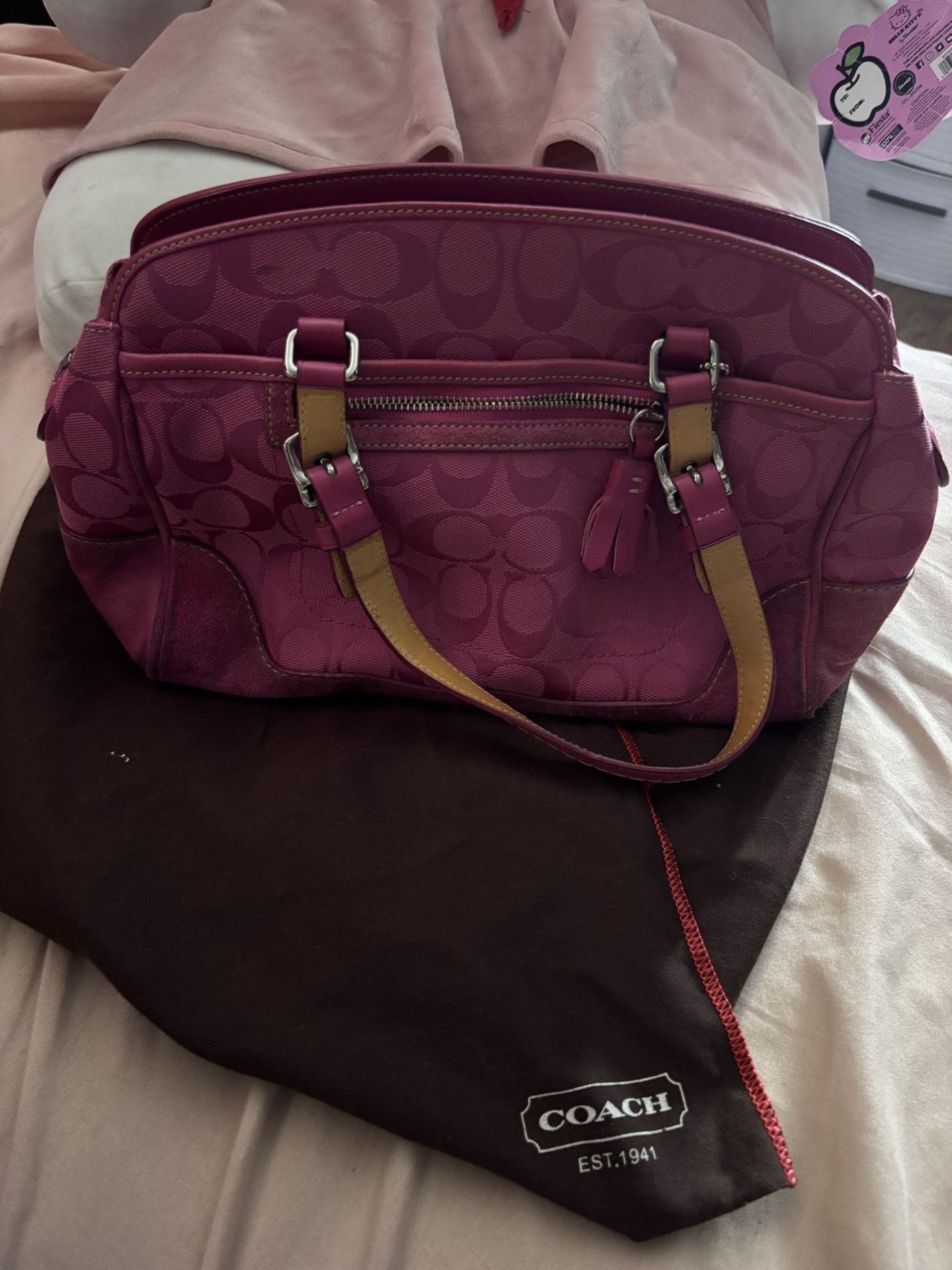 pink Coach Bag