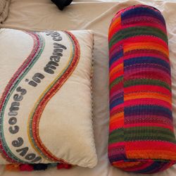 Colorful Boho Accent Pillows – Set of 2