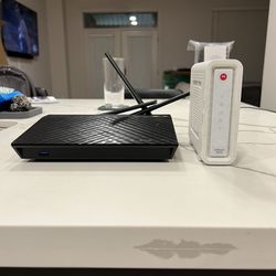 ASUS Wi-Fi Router And Motorola Modem
