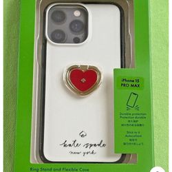 Kate Spade Heart Stability Ring And Case Iphone 15 Pro Max Heart Ring