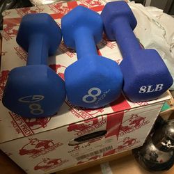 Dumbbells Each $15 8 Lbs.