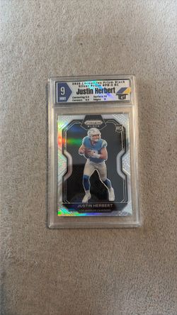 2020 prizm black Justin Herbert Silver TGT 9