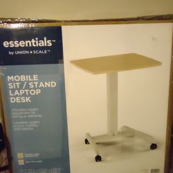 Mobile Sit/Stand Laptop Desk. $120 