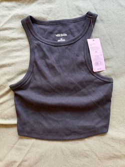 Ribbed Crop Tank Top XS