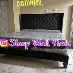 NEW  KING SIZE BED FRAME AND MATTRESS 