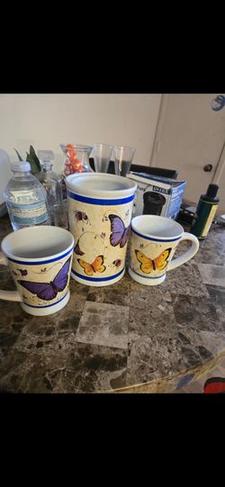 Butterfly Ceramic Set 3pc