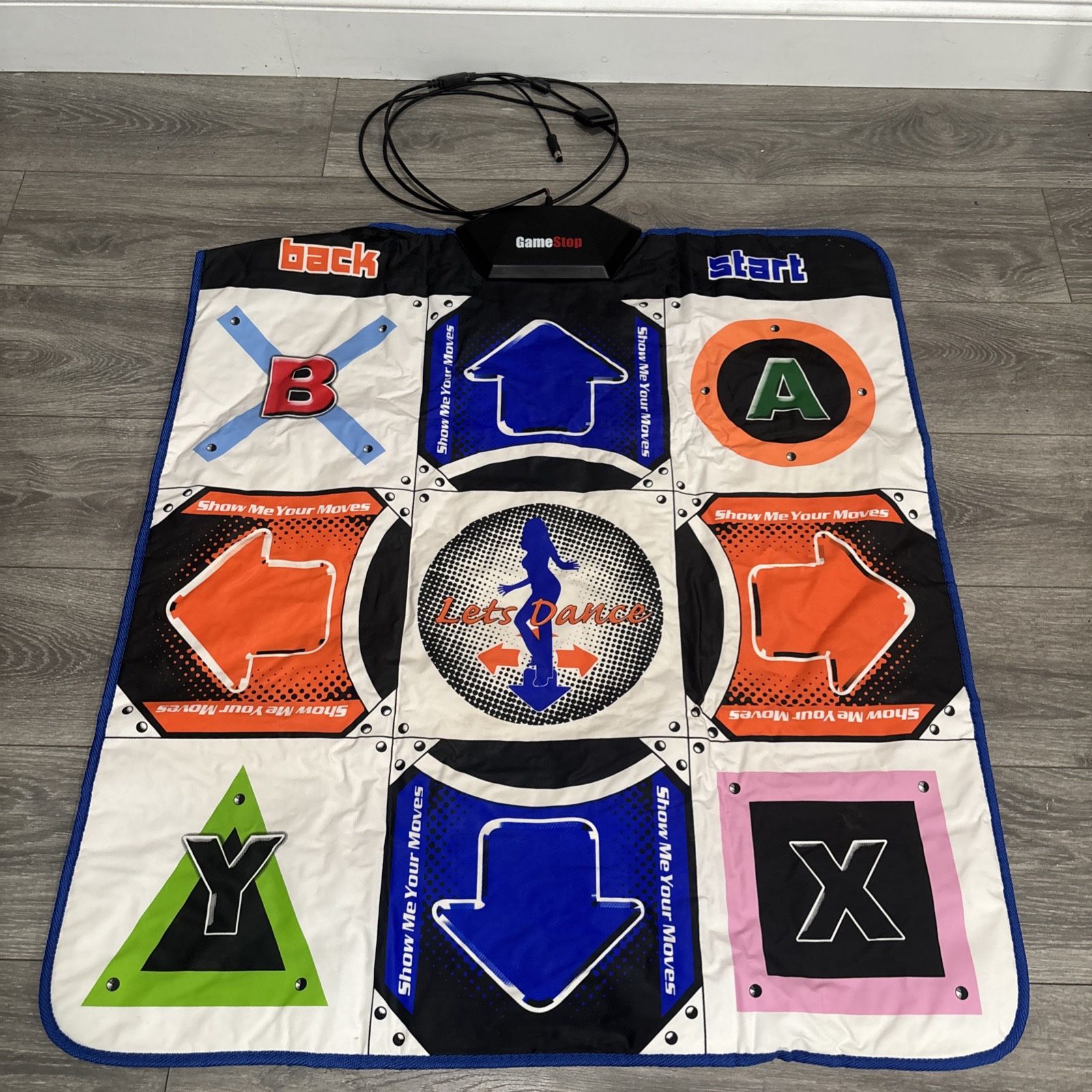 GameStop Universal Dance Pad Mat PS2 Xbox GameCube DDR Revolution Lets Dance